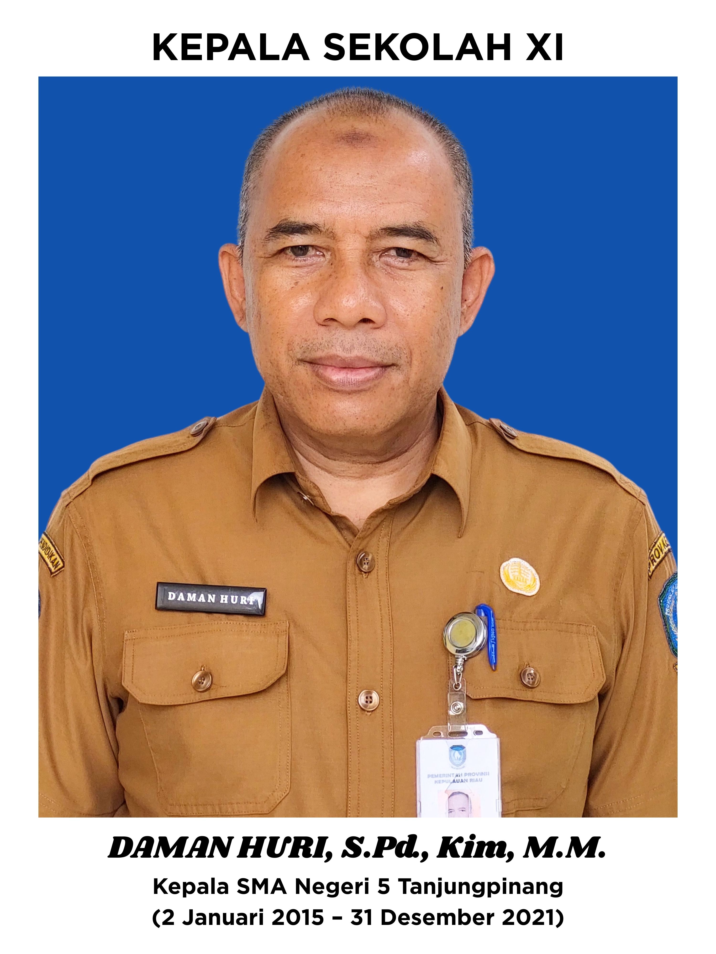 DAMAN HURI, S.Pd, Kim, M.M